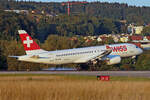 SWISS International Air Lines, HB-JCU, Airbus A220-371, msn: 55110,  Davos , 24.August 2025, ZRH Zürich, Switzerland.