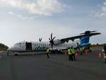 Garuda Indonesia, PK-GAP, ATR-72-600 auf dem Vorfeld in Denpasar (DPS) am 26.6.2018