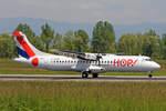 HOP!, F-GVZR, ATR 72-212A(-500), msn: 498, 05.Juni 2013, BSL Basel, Switzerland.
