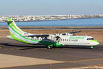 Binter Canarias, EC-KGI, ATR 72-212A(-500), msn: 752,  Bentayga , 18.Dezember 2015, ACE Lanzarote, Spain.