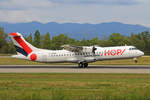 HOP!, F-HOPN, ATR 72-600, msn: 1288, 03.September 2018, BSL Basel-Mülhausen, Switzerland.