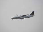 Eine Lufthansa Regional ATR-72 im Landeanflug auf Dsseldorf am 14.07.2008.