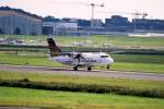 Eine ATR42-500 der Contact Air beim Start in Hamburg Fuhlsbttel am 03.08.08.Contact Air war Ende 2003 die erste Gesellschaft im neu geschaffenen Lufthansa Regional Design.