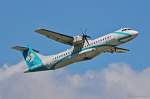 Air Dolomiti, I-ADLJ, ATR 72-500 in MUC im Steigflug nach Verona (VRN) 01.07.2013