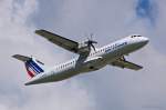 Airlinair, F-GVZL, ATR 72-500 in MUC im Steigflug nach Paris (ORY) 01.07.2013