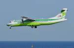 EC-JQL  Teide  / Binter Canarias / ATR 72-500 im Landeanflug in Arrecife (ACE) 17.03.2014