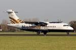 Blue Islands G-ISLF nach der Landung in Amsterdam 1.11.2014