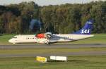 SAS Scandinavian Airlines, OY-JZA, (c/n 1110),ATR 72-600, 11.10.2015, HAM-EDDH, Hamburg, Germany (Taufname :Rorik Viking)