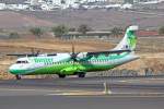 Binter Canarias, EC-IZO, ATR 72-212A, 15.Dezember 2015, ACE Lanzarote, Spain.