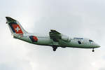 Crossair, HB-IXP, BAe Avro RJ100, msn: E3283, April 1999, ZRH Zürich, Switzerland.