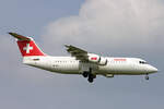 SWISS Global Air Lines, HB-IXU, BAE Avro RJ100, msn: 3276, 19.April 2006, ZRH Zürich, Switzerlan06
