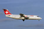 SWISS European Airlines, HB-IXU, BAE Avro RJ100, msn: E3276, 20.Januar 2008, ZRH Zürich, Switzerland.