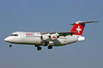SWISS European Airlines, HB-IYZ, BAe Avro RJ100, msn: E3338, 08.Mai 2008, ZRH Zürich, Switzerland.