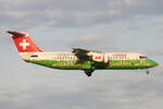 SWISS Global Air Lines, HB-IYS, BAe Avro RJ100, msn: E3381, 10.November 2008, ZRH Zürich, Switzerland.