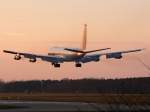 NATO B707-300 TCA LX-N 20199 im Anflug auf 27 in GKE / ETNG / Geilenkirchen am 22.11.2007