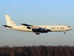 NATO B707-300 TCA LX-N 20000 im Anflug auf 09 in GKE / ETNG / Geilenkirchen am 19.12.2007