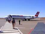 QANTAS LINK Boeing 717 VH-NXO auf dem Airport Ayers Rock in Australien am 6.3.2010
