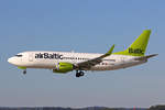 Air Baltic, YL-BBY, Boeing 737-36Q, msn: 30335/3129, 29.September 2018, ZRH Zürich, Switzerland.