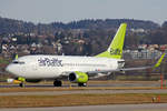 Air Baltic, YL-BBY, Boeing 737-36Q, msn: 30335/3129, 01.Februar 2020, ZRH Zürich, Switzerland.