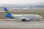 Ukraine International Airlines, UR-GAH, Boeing B737-32Q, msn: 29130/3105, 25.Januar 2006, ZRH Zürich, Switzerland.