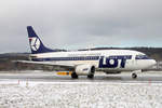 LOT Polish Airlines, SP-LKA, Boeing 737-55D, msn: 27416/2389, 24.Januar 2005, ZRH Zürich, Switzerland.