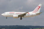 Tunisair, TS-IOK, Boeing, B737-6H3, 26.06.2021, ZRH, Zürich, Switzerland