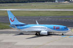 TUIfly, D-AHXG, Boeing, 737-7K5 wl ~ neue X3-Lkrg., DUS-EDDL, Düsseldorf, 21.08.2019, Germany 