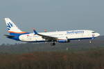 SunExpress, TC-SMB, Boeing 737-8 MAX. Köln-Bonn (EDDK), 13.02.2022.
