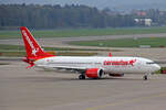 Corendon Airlines, TC-MKF, Boeing B73-78MAX, msn: 43340/8217, 10.Oktober 2022, ZRH Zürich, Switzerland.