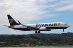 Ryanair, EI-IHE, Boeing B737-8MAX 200, msn: 67084/8632, 25.Mai 2025, CFU Corfu, Greece.
