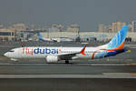 FlyDubai, A6-FKP, Boeing B737-8MAX, msn: 61022/8700, 11.Februar 2026, DXB Dubai, VAE.