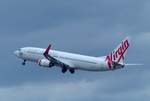 VH-VUI, Boeing 737-8FE, Virgin Australia gestartet in Hobart (HBA) am 13.1.2018
