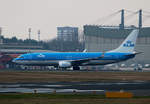 KLM, Boeing B 737-8K2, PH-BXY, TXL, 14.01.2018