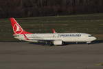 Turkish Airlines, Boeing 737-8F2(WL), TC-JVC, 'Sahinbey'. Köln-Bonn (EDDK) am 24.11.2019. 