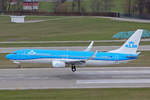 KLM Royal Dutch Airlines, PH-HSE, Boeing 737-8K2, msn: 39259/3635,  Blauwstaart , 16.März 2021, ZRH Zürich, Switzerland.
