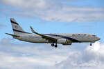 El Al Israel Airlines, 4X-EKI, Boeing B737-86N, msn: 28587/192, 11.Juli 2021, ZRH Zürich, Switzerland.