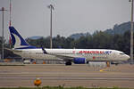 AnadoluJet, TC-JGY, Boeing 737-8F2, msn: 35738/2592,  Manavgat , 26.September 2021, ZRH Zürich, Switzerland.