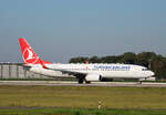 Turkish Airlines, Boeing B 737-8F2, TC-JVM. BER, 09.10.2021