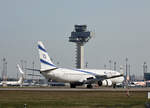 El Al, Boeing B 737-85P, 4X-EKJ, BER, 17.04.2022