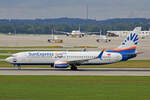 SunExpress, TC-SOC, Boeing B737-8HC, msn: 61333/6309,  30 Years  Sticker, 11.September 2022, MUC München, Germany.