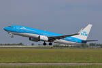 KLM Royal Dutch Airlines, PH-BXG, Boeing B737-8K2, msn: 30357/605,  Crane / Kraanvogel , 18.Mai 2023, AMS Amsterdam, Netherlands.