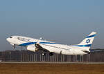 EL AL, Boeing B 737-8BK, 4X-EKT, BER, 28.01.2024