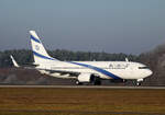 EL AL, Boeing B 737-8HX, 4X-EKF, BER, 19.01.2025