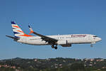 Eurowings (Operated by SmartWings), OK-TVT, Boeing B737-86N, msn: 39394/3899, 27.Mai 2025, CFU Corfu, Greece.