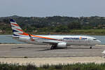 SmartWings, OK-TVY, Boeing B737-8Q8, msn: 30724/2286, 24.Mai 2025, CFU Corfu, Greece.