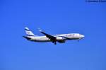 El Al Israel Airlines Boeing 737-858 4X-EKB am 12.08.2012 in Frankfurt