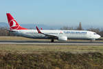 Turkish Airlines, TC-JYH, Boeing, B737-9F2-ER, 30.12.2019, BSL, Basel, Switzerland        