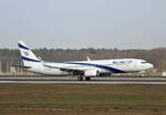 EL AL, Boeing B 737-958 ER, 4X-EHB, BER, 20.03.2024
