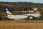 EL AL Israel Airlines, 4X-EHE, Boeing 737-958ER, msn: 41556/4840, 24.August 2025, ZRH Zürich, Switzerland.