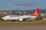 Turkish Airlines, TC-LCU, Boeing 737-8MAX, msn: 60068/7996, 16.Januar 2022, ZRH Zürich, Switzerland.